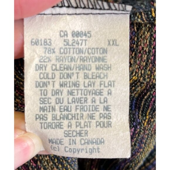 Baracuta by Tundra 90s Y2K Coogi Style 3D Knit Sweater Size XXL Hip Hop Cosby - Picture 12 of 12